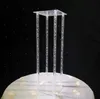 Nowy Styl Akrylowy Kryształ Świecznik, łodyga Złoty Świeczki Uchwyty dla Home Decor Wedding Table Centerpiece BEST01116