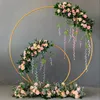 Wedding Arch Metal Circle Background Wrought Iron Shelf Decorative Props DIY Round Party Background Shelf Flower Stand Frame328T
