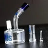 Nexus Glass Bong Hookahs oljebrännare däck perkolator ångrigg bubblare vattenpipa 14,4 mm led