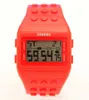 A moda Shhors liderou relógios plásticos de relógio digital popular de Candy Night Up Planking Waterspert impermeável Rainbow Alarm Bracelet Watches