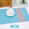 Mesh Dining Table Mat Kitchen Large Woven Rectangular Heat Resistant Placemat Non Slip Wipeable Washable PVC tableware place Mats pad