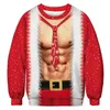 Impression 3D chandails de noël 5 élégant unisexe hommes femmes père noël noël nouveauté moche Sexy rouge rétro pull chaud pull