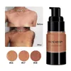 HANDAIYAN peau foncée couverture complète fond de teint corps Maquillage bronzant contour visage Maquillage haute Pores invisibles Base Maquillage