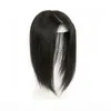 914 cm Human Hair Topper Prosty brazylijska dziewicze klips do włosów w jedwabnej podstawie dla kobiet dla kobiet naturalny kolor