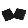 100шт 3.7x3.7x2cm Mini Размер Черный Крафт Бумажная коробка подарка Упаковка украшения Картонные коробки