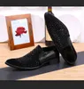발가락 크리스탈 포인트 진정한 파티 드레스 남자 결혼식 공식 가죽 신발 패션 옥스포드 플러스 크기 757b