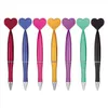 60pcs Kawaii Ballpoint Pen Metallic Texture Plastic Heart Rollerball Pens for School Office Supplies Stationery Fun Office Stuff14402003