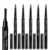 Vattentät Flat Auto Eyebrow Enhancer Pencil Makup Ögonbryn Penna Ögonbryn Borste Magical Halo Cosmetic Tool RRA3238