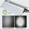 Aluminiowe słoneczne światło uliczne zdalne sterowanie LED LED Lights Lights White Spot Light 96LED 300LED 10000 mAh P65 Security Lighting3977303