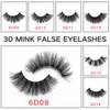 40 szt. 6D Faux Mink rzęsy Fałszywe Mink rzęsy 3D Jedwabne białko Laszy 100% Handmade Natural Fake Eye Lashes z pudełkiem