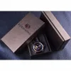 Forsining Mode Luxe Mains Lumineuses Rose Doré Hommes Montres Top Marque Tourbillion Diamant Affichage Automatique Mécanique Watch276U