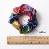 Hair Scrunchie Accesories Women Girl Ponytail Holder Rope Hair scrunchies Dot Shiny Fabric Gradient color Laser Hair bands Headbands FQ0223A
