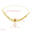 US Warehouse Vintage Gold Metal Women'S Hollow Sunflower Shape Waist Chain Belt Female Bright Crystal Waist Chain Belt Belly Chain Jewelry