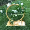 Novo estilo de castiçais de ouro castiçal de metal vaso de flores peça central de mesa para eventos cremalheira de flores estrada chumbo decoração de casamento senyu0173