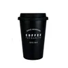 Stainless Steel Coffee Cup Reusable Letters Print Coffee Juice Water Cup Travel Water Mug Home Office Coffee Mug