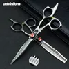 univinlions 6" thinning scissors barber shears professional hairdressing scissors hair clipper kit japan 440C haircut scissors