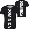 DOMINICA t-shirt logo gratis custom naam nummer dma t-shirt natie vlag spaans Dominicaanse Dominicana republiek print foto kleding