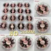 25 MM 3D Neue Gefälschte Falsche Wimpern 100 % Wimpern Handgemachte Wiederverwendbare Natürliche Wimpern Beliebte Komfort Schwarz Stiel Schlanke Wimpern