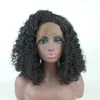 Perukkvinnor är uppdelade i litet lockigt hår 13*4 Halfhand Hook Front Lace Chemical Fiber Wig Wig