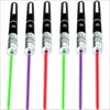 5mW 532nm Grön Röd Blå Violett ljus Beam Laser Pointers Penna För SOS Montering Nattjakt Undervisningsmöte PPT Julpresent