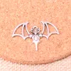 60 sztuk Charms Bloodsucking Bat 22 * ​​32mm Antique Making Wisiorek Fit, Vintage Tybetański Silver, DIY Handmade Biżuteria