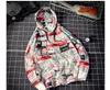 New Spring Autumn Casual Mode Hoodies Male Stor Storlek Coat Män Bomecknad Tecknad Print Tröjor