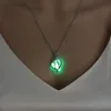 Nieuwe lichtgevende moeder en kind hanger ketting gloed in de donkere open kooi medaillon bedel kettingen voor vrouwen mode Moederdag sieraden