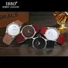 IBSO 2017 Mens Horloges Topmerk Luxe 7mm Ultra-Thin Dial Genuine Lederen Strap Horloge Mannen Mode Simple Relogio Masculino Y19052301