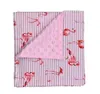 Couvertures pour bébé Minky Bubble Dot Couverture Floral Print Swaddling Nouveau-né Rayé Wrap Infant Parisarc Sleepsacks Literie Serviettes de bain C6087