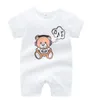 2020 frühling Sommer Baby Junge Mädchen Strampler Kurzarm Baumwolle Infant Overall Cartoon Gedruckt Kinder Neugeborene Baby Kleidung 4 Farbe