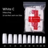 Tamax 500 stks False Nail Clear / White Full Cover Frans Nail Tips U-vorm Acryl UV Gel Manicure Fake Nagels Art Tips Manicure Tools