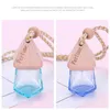 Couple 7 couleur voiture bouteille de parfum pendentif huile essentielle diffuseur sac vêtements ornements désodorisant pendentif vide bouteille en verre parfum