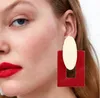 Nowy styl Moda Duży Żywicy Drop Kolczyki Dla Kobiet Nowy Kwas octowy Duży Korea Korczyki Kwadratowe Kolczyki Trendy Geometryczny Jewelr