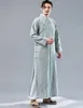 Chinesischer traditioneller männlicher Cheongsam aus Baumwolle und Leinen, Hanfu, TV-Film, Bühnenkleidung, langes Kleid, Qipao, Herren-Vintage-Tang-Anzug, orientalisches Kostüm