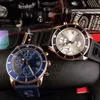 mens watch VK64 chronograph Wristwatches Rose gold shell silicone strap 5 ATM waterproof luminous pointer Montre de luxe