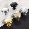 2 pcs Metal Door Knobs and Handle for Kitchen Cabinet Handle Round Wardrobe Drawer Pulls Solid Drawer Knobs Furniture Hardware