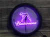 0E133 Budweiser Exotic Dancer Stripper Bar APP RGB LED Neon Light Signs Horloge murale