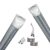 En forme de V 2ft 3ft 4ft 5ft 6ft 8ft Refroidisseur Porte Tubes Led T8 Tubes Led Intégrés Double Côtés Led Lumières 85-265V