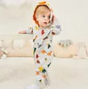 Dinosaur Baby Clothes Cartoon Toddler Boys Pagliaccetti con cappuccio Cotton Baby Girl Tute Tute a maniche lunghe Abbigliamento per bambini alla moda DHW3150