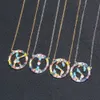 Wholesale-ダイヤモンド26アルファベットネックレスイギリス文字ネックレスペンダント女性アルファベット合金ネックレスジュエリーカラー