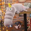 Dorimytrader New Cute Soft Cartoon Coccodrillo Peluche Grande Farcito Anime Coccodrillo Bambola Animali Cuscino Regalo 120 cm 150 cm 180 cm