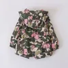 Cappotti Moda Bambini Vestiti per neonati Giacca con cappuccio per bambina Cappotto a vento militare per abbigliamento per bambini Capispalla invernale a maniche lunghe