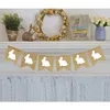 Rabbit Burlap Garland | Bunny Burlap Garland | Rustic Easter Decorations | White Rabbits Banner