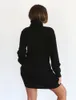 Basic Casual Dresses Maikun Sexy Soft High Collar Long-sleeved Sweater Dress for Women 6 Colors and Sizes