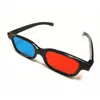 10pcs per lot New Red Blue 3D Glasses Anaglyph Framed 3D Vision Glasses For Movie Game DVD Video TV