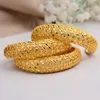 ANNAYOYO 4 Pieces / Lote Jóias Cor Dubai Bangle Mulheres etíope ouro Pulseiras Oriente Médio Melhor Casamento Africano Ornamentos