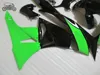 Passen Sie Motorradverkleidungen für KAWASAKI NINJA ZX-6R 2009 2010 2011 2012 grün schwarz chinesische Verkleidungskits 2009-2012 ZX6R ZX 6R 636 ZX636 an