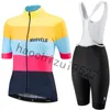 2020 hohe Qualität Frauen Kurzarm Radfahren Jersey Set Sommer MTB Fahrrad Kleidung 9d Gel Pad Bib Shorts Fahrrad Kleidung zyklus Spor4563673