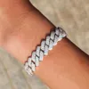 Hip Hop Tennis Miami Curb Cuban Link łańcuch Bracelets Osobowość może otworzyć blokadę Bling CPPer2609521