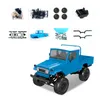 Modèle Fj45 Rtr 1/12 2.4G 4Wd Rc Voiture Led Lumière Crawler Escalade Camion Tout-Terrain pour Garçons Enfants (Bleu)